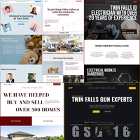 Web design collage for Idaho Falls, Idaho